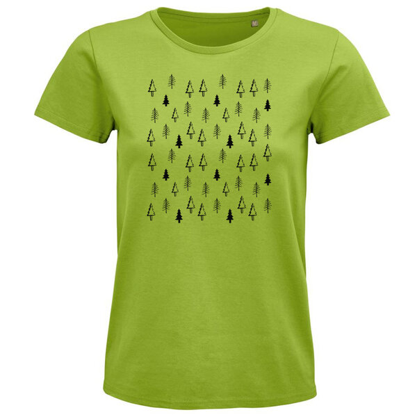 Dámske tričko stromčeky - damske-tricko-stromceky-limetka