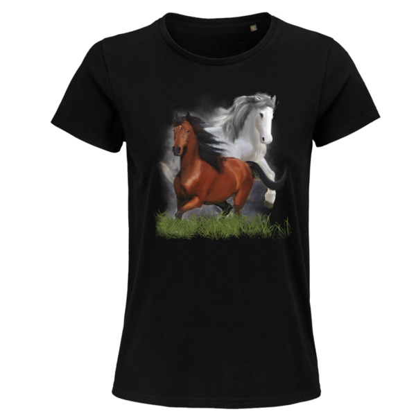 Dámske bio tričko kone - 2