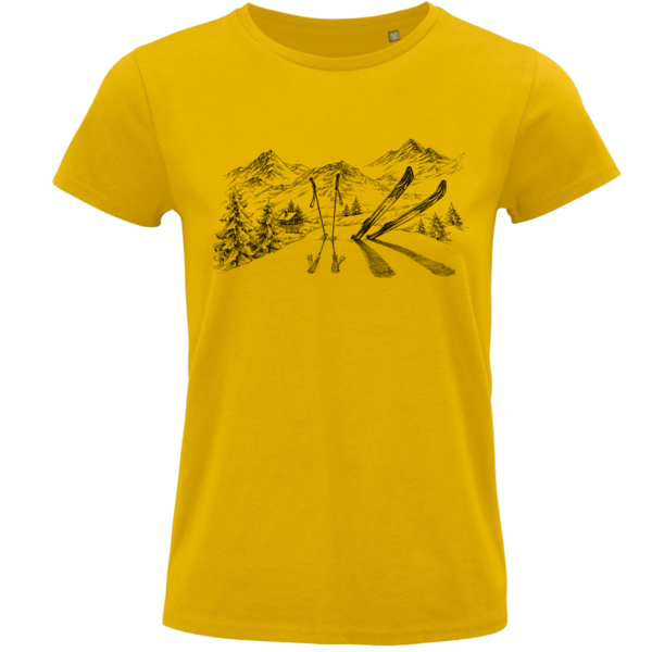 Dámske bio  tričko skialp a hory - 10