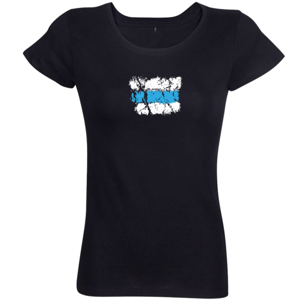 Dámske tričko modrá turistická značka - damske-tricko-pre-turistov-modra-turisticka-znacka