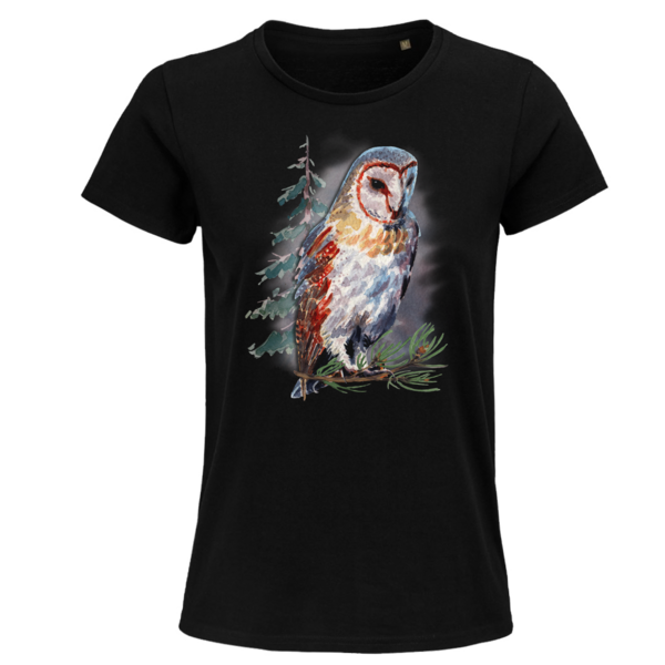 Dámske bio tričko sova - 17