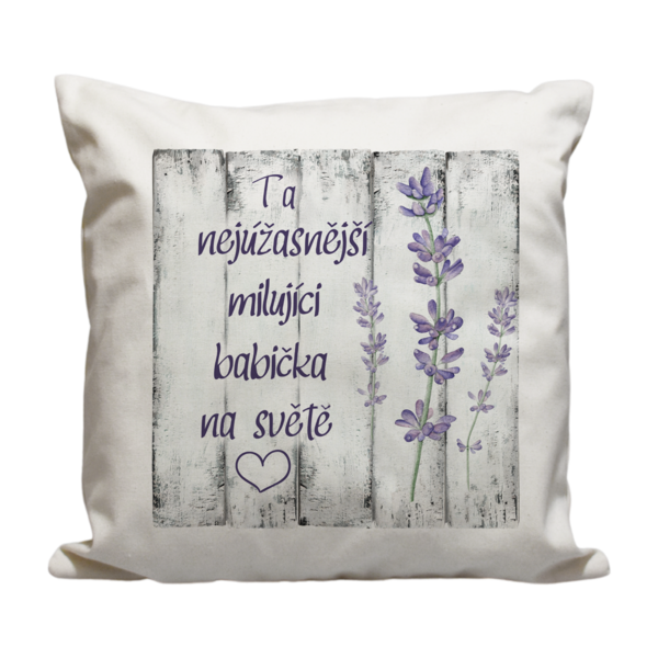 Polštář nejúžastnější babička levendule - polstar-nejuzasnejsi-babicka-levandule