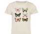 Motivy motýlů na dámském tričku