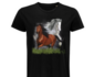 Pánská trička s motivem koní